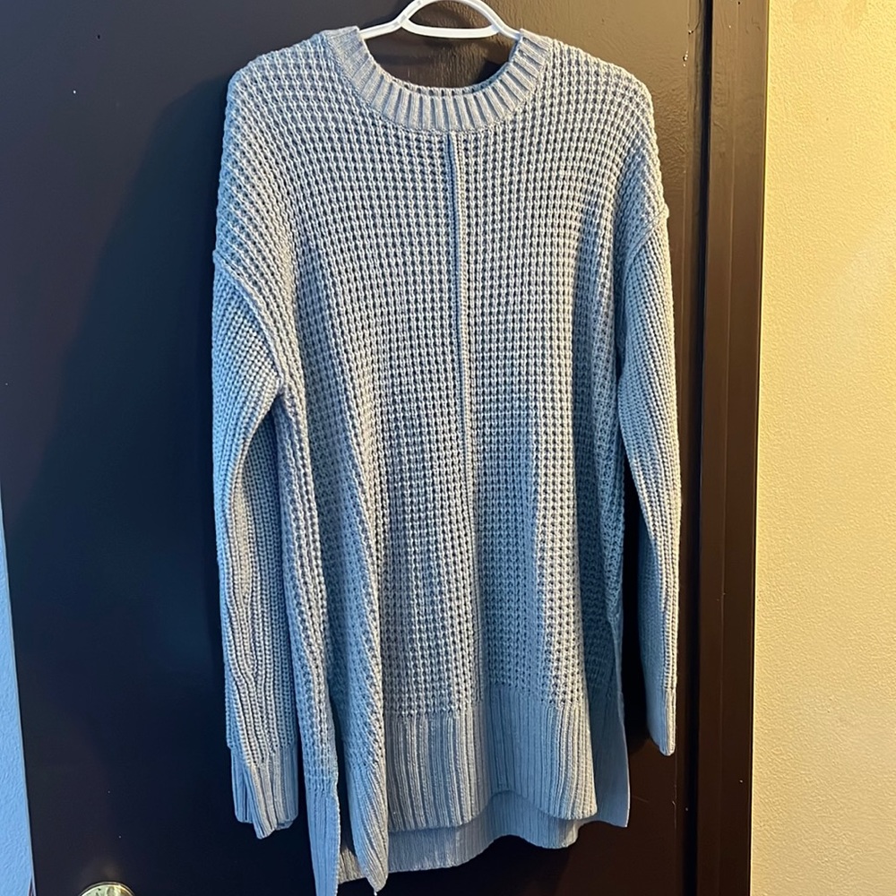Gray high low sweater